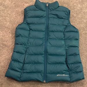 Eddie Bauer Dark Teal Down Puffer Vest